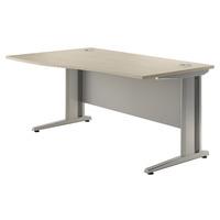 Sylvan Cantilever Deluxe Wave Desk Natural Oak Left Hand 120cm Professional Assembly Included