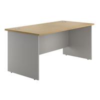 Sylvan Panel End Rectangular Desk Beech 160cm Professional Assembly Included