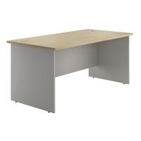 sylvan panel end rectangular desk maple 120cm self assembly required