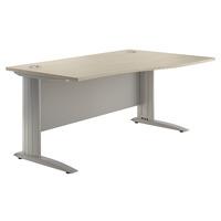 Sylvan Cantilever Premium Wave Desk Natural Oak Right Hand 120cm Professional Assembly Included