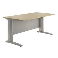 Sylvan Cantilever Premium Rectangular Desk Maple 160cm Self Assembly Required