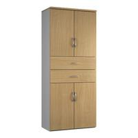 sylvan 4 door 2 drawer combination cupboard beech professional assembl ...