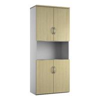 Sylvan 4 Door Combination Cupboard Maple Self Assembly Required