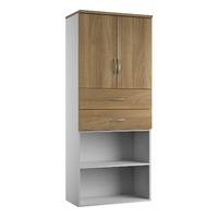 sylvan 2 door 2 drawer combination cupboard walnut self assembly requi ...