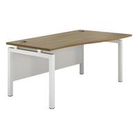 sylvan bench wave desk walnut white leg right hand 160cm self assembly ...