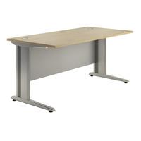 Sylvan Cantilever Deluxe Rectangular Desk Maple 120cm Professional Assembly Included