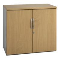 sylvan 2 door low storage unit beech professional assembly included