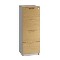 Sylvan 4 Draw Filing Cabinet Beech Professional Assembly Included