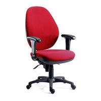 Syncrotek Fabric Operator Chair Syncrotek Fabric Operator Chair Burgundy