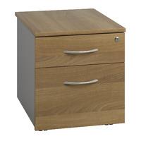 sylvan 2 drawer low mobile pedestal walnut self assembly required