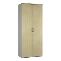 sylvan 2 door tall storage unit maple professional assembly included