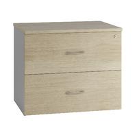 Sylvan 2 Draw Side Filing Cabinet Natural Oak Self Assembly Required