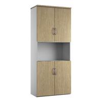 sylvan 4 door combination cupboard natural oak professional assembly i ...