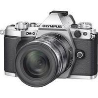 System camera Olympus E-M5 Mark II incl. M12-50 mm 16.1 MPix Silver Frost-resistant, Dustproof, Splashproof, Full HD Vi