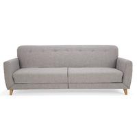 Sydney 3 Seater Fabric Sofa Bed Peppered Grey