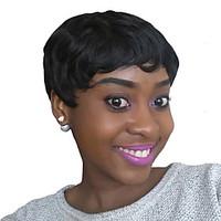 Synthetic Women Afro Short Wigs Fashion Black Color Synthetic Wigs