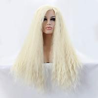 sylvia synthetic lace front wig blonde hair heat resistant long yaki s ...