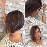 Synthetic Short Wigs for Women Natural Hair Wave Wigs Ombre Color American Wigs Short Bob Wigs for Women