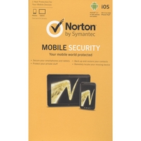 Symantec Norton Mobile Security Version 3.0 for Android or iOS Devices - 1 Year Protection