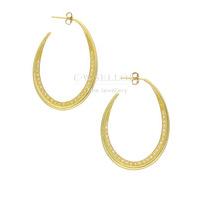 Sylva Earrings Hoops Zirconia Yellow Gold Plated