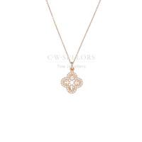 Sylva Necklace Decrative Necklace Small Silver Rose Gold Plated
