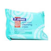 T Zone Shine Control Cleansing Wipes