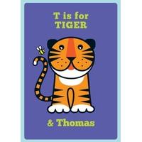 T is for Tiger | Personalised Card