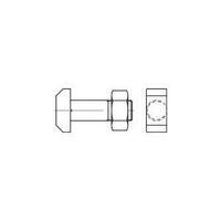 T-head bolts M16 120 mm DIN 261 Steel 10 pc(s) TOOLCRAFT 106215