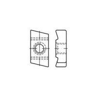 T-head bolt threaded plates M8 Steel zinc galvanized 100 pc(s) TOOLCRAFT 161568