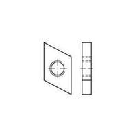 T-head bolt threaded plates M12 Steel zinc galvanized 100 pc(s) TOOLCRAFT 161559