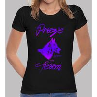 t shirt prazeteam husky fanatic purple on black