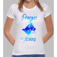 t-shirt prazeteam husky blue on white fanatic