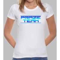 t shirt street top blue pearl on white