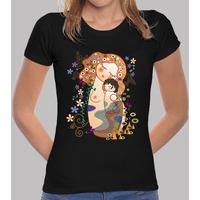 t-shirt maternity klimt style kokeshi