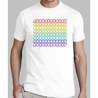 t-shirt rainbow pattern