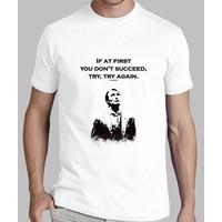 t-shirt hannibal: if at first you dont succeed, try, try again.
