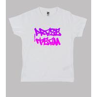 t-shirts street prazeteam purple / pink one white