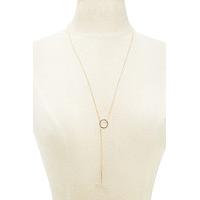 T-Pendant Lariat Necklace