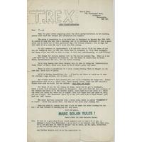 T-Rex / Tyrannosaurus Rex Fan Club Newsletters & Memorabilia UK memorabilia FAN CLUB MEMORABILIA
