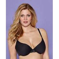 t shirt wired spacer bra black