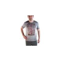 T-Shirt with Printed Front, grey, in various sizes
