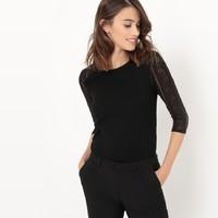 T-Shirt with Lace Sleeves