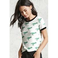 T-Rex Graphic Ringer Tee