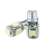 T10 149 W5W LED Blue/Red/Warm White/Green/Yellow/White 1.5W 5X5050SMD 90LM for Car Light Bulb (DC12-16V)