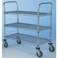 T3 2442NC - SUPER ERECTA TROLLEY 3 TIER CHROME