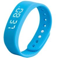 T5 All Day 3D Pedometer Smart Sport Wirstband Step Gauge Bracelet Intelligent Meter Sports Band LED Display Track Calories Distance Time/Date Exercise