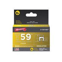 t59 insulated staples clear 6 x 8mm box 300