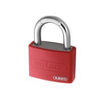 t65al40 40mm my lock aluminium padlock white body keyed 6401