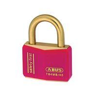 T84MB/40 40mm Red Safety First Rustproof Padlock Keyed 8404