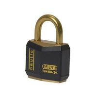 T84MB/20 20mm Black Rustproof Padlock Carded